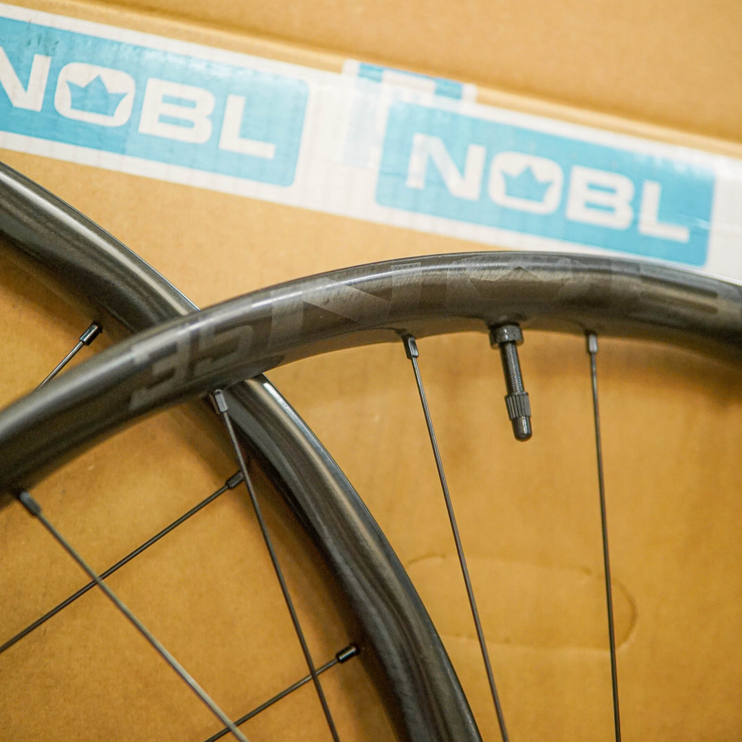 NOBL TR35 DT Swiss 350 Hubs, Boost, 32H, Centrelock, XD, D-Light Spokes, Black Alloy Nipples